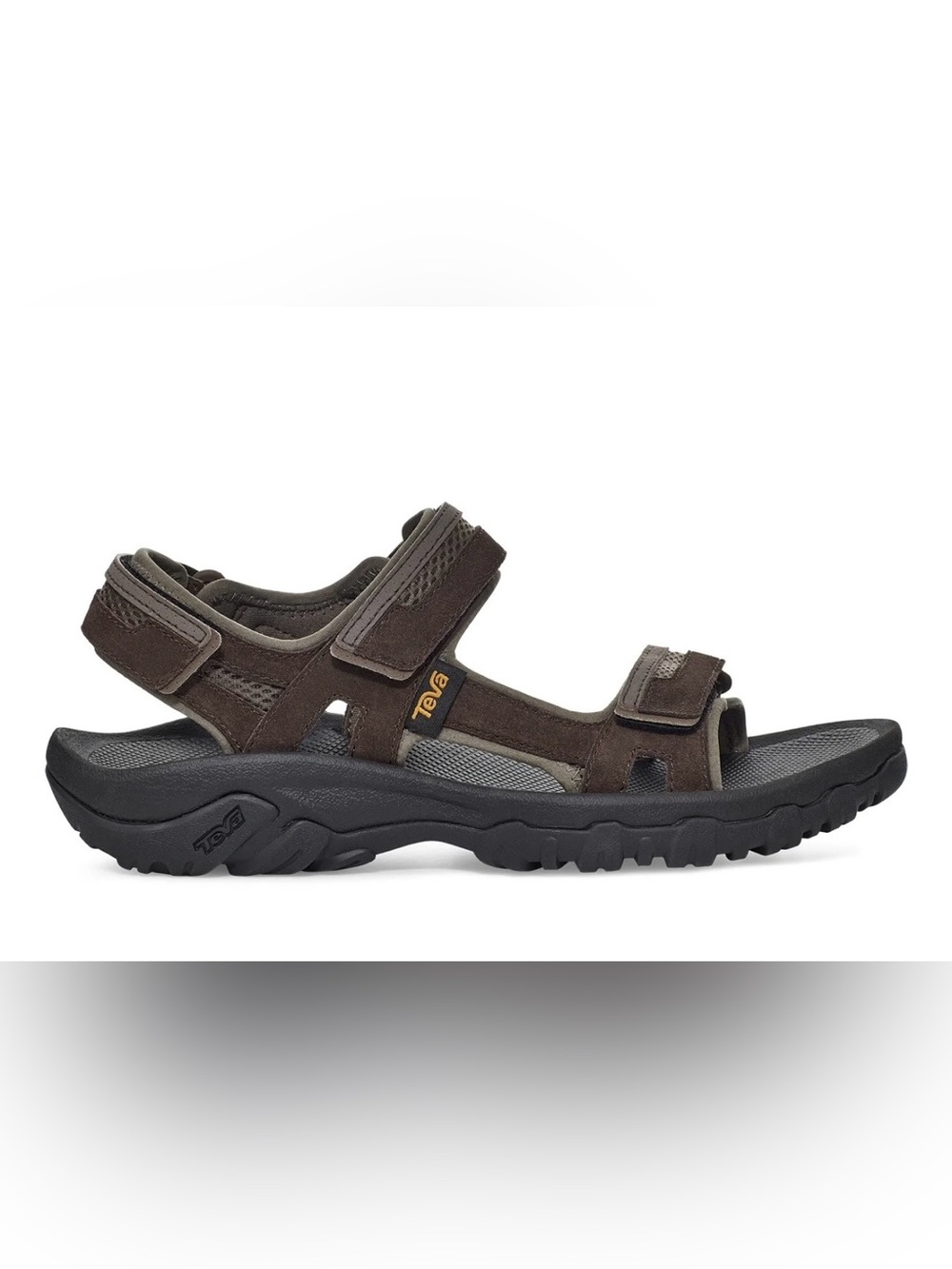 Teva Men's Brown and Black Strapped Outdoor Sport Sandal Size 12
